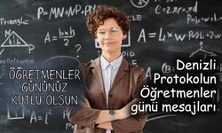 24 Kasım Öğretmenler Günüde Denizli Protokolün Mesajları