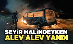 Seyir Halindeyken Alev Alev Yandı