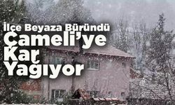 Denizli’nin Çameli İlçesine  Kar Yağıyor