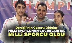 Denizlili milli sporcunun çocukları da milli sporcu oldu