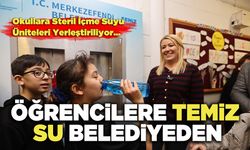 Öğrencilere Temiz Su Belediyeden