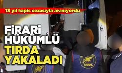 Firari Hükümlü Tırda Yakaladı