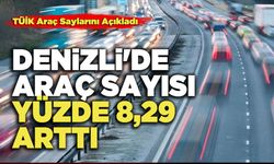 Denizli'de Araç Sayısı Yüzde 8,29 Arttı