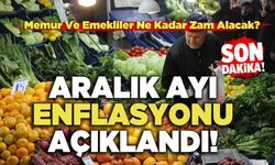 Aralık Ayı Enflasyonu Açıklandı!