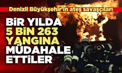 Denizli Büyükşehir’in ateş savaşçıları, Bir Yılda 5 Bin 263 Yangına Müdahale Ettiler