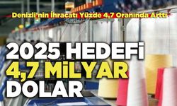 Denizli’nin 2025 İhracat Hedefi 4,7 Milyar Dolar