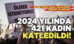 2024 Yılında 421 Kadın Katledildi!