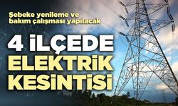 4 İlçede Elektrik Kesintisi