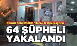 Denizli Dahil 23 İlde 'Hücre-8' Operasyonu 64 Şüpheli Yakalandı