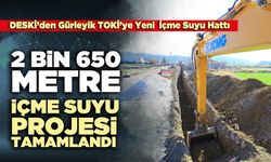 2 Bin 650 Metre İçme Suyu Projesini Tamamladı