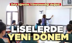 Liselerde Yeni Dönem