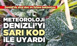 Meteoroloji Denizli’yi sarı kod ile uyardı