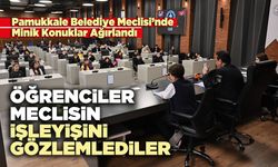 Öğrenciler meclisin işleyişini gözlemlediler