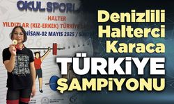 Denizlili Halterci Karaca Türkiye şampiyonu oldu