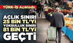 Açlık sınırı 25 bin TL’yi aştı, yoksulluk sınırı 81 bin TL’yi geçti
