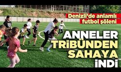 Anneler tribünden sahaya indi