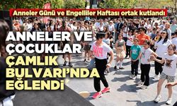 Anneler ve çocuklar Çamlık Bulvarı’nda eğlendi