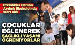 Çocuklar eğlenerek sağlıklı yaşamı öğreniyorlar