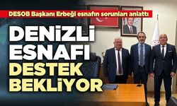Denizli esnafı destek bekliyor