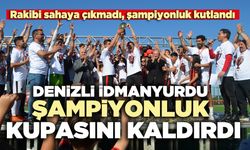 Denizli İdmanyurdu şampiyonluk kupasını kaldırdı