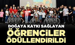 Doğaya katkı sağlayan öğrenciler ödüllendirildi