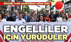 Denizli’de engelliler için yürüdüler