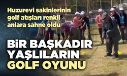 Bir başkadır yaşlıların golf oyunu