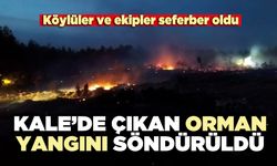 Kale’de çıkan orman yangını söndürüldü