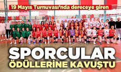 Sporcular ödüllerine kavuştu
