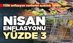 TÜİK enflasyon verilerini açıkladı: Nisan enflasyonu yüzde 3
