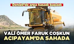 Vali Ömer Faruk Coşkun Acıpayam’da sahada