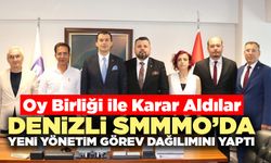 Denizli Smmmo’da Yeni Yönetim Görev Dağılımını Yaptı
