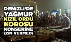 Denizli’de Yağmur, Kızıl Ordu Korosu Konserine İzin Vermedi