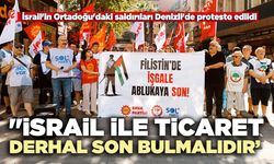 İsrail'in Ortadoğu'daki saldırıları Denizli'de protesto edildi