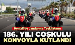 Denizli’de Jandarma Teşkilatının  186. Yılı coşkulu konvoyla kutlandı