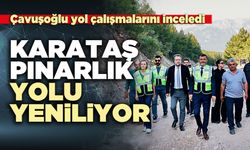 Karataş-Pınarlık Yolunu Yeniliyor