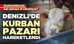 Denizli’de kurban pazarı hareketlendi