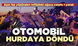 Otomobil hurdaya döndü 1 kişi yaralandı