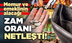 Memur ve emeklinin alacağı zam oranı netleşti