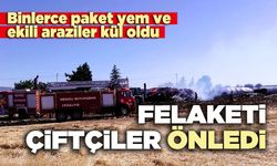 Felaketi çiftçiler önledi
