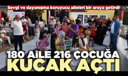 180 Aile 216 çocuğa kucak açtı