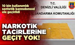 Denizli jandarmadan narkotik tacirlerine geçit yok!