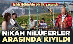 Nikah nilüferler arasında kıyıldı