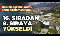 Denizli öğrenci dostu şehir sıralamasında 16. sıradan 9. sıraya yükseldi
