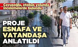 Otobüs yolu projesi esnafa ve vatandaşa anlatıldı