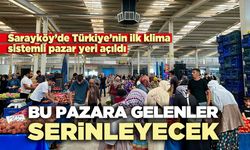 Bu pazara gelenler serinleyecek