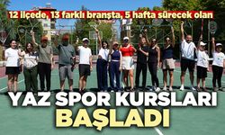 Yaz spor kursları başladı
