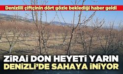 Zirai don heyeti yarın Denizli’de sahaya iniyor