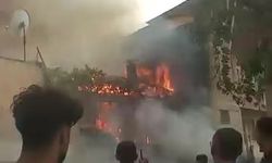 Tek katlı evde çıkan yangın mahalleliyi korkuttu