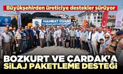 Büyükşehirden Bozkurt ve Çardak’a silaj paketleme desteği